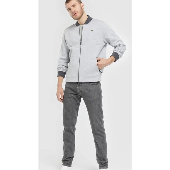 Lacoste zip up fleece sweatshirt size XL - Picture 1 of 8